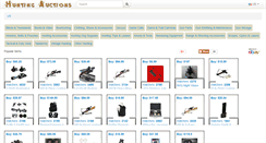 Desktop Screenshot of huntingauctions.net