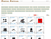 Tablet Screenshot of huntingauctions.net